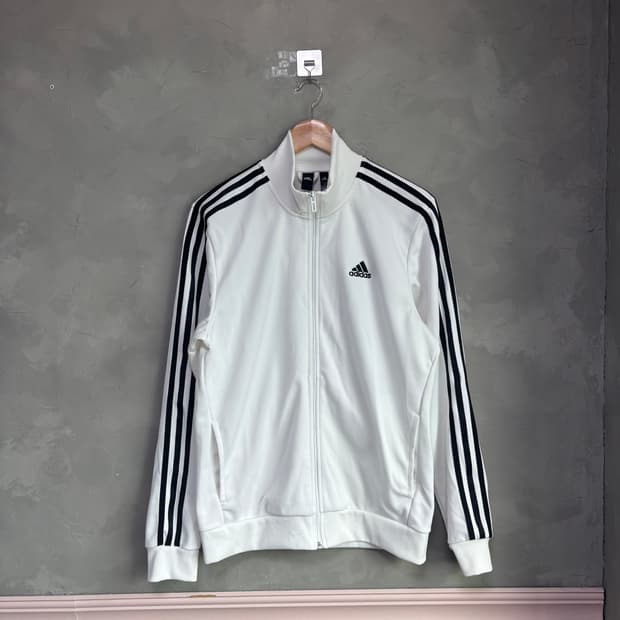 아디다스 져지 트랙탑 화이트