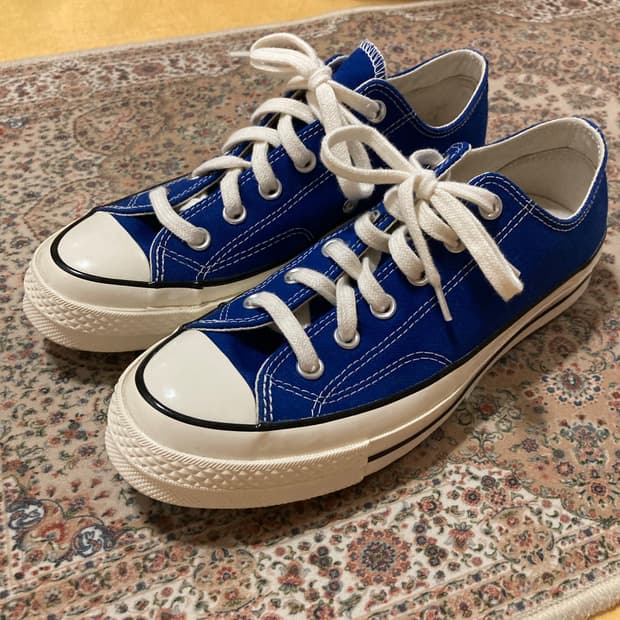 컨버스 척 70 로우 빈티지 캔버스 러쉬블루 168514C