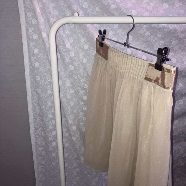 💌 Dot chiffon sha - skirt.