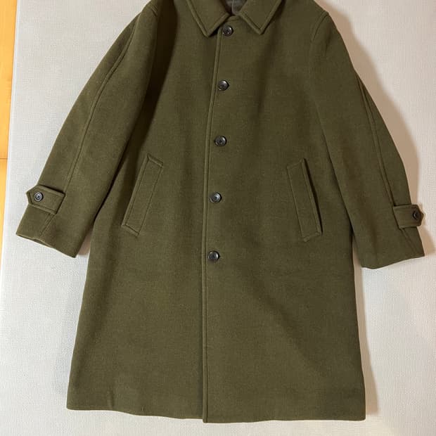 택제거 새제품 - 유니클로 발마칸 코트(올리브) XL
