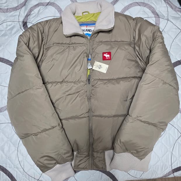 [XL] 아베크롬비 덕다운 니트 패딩 새상품