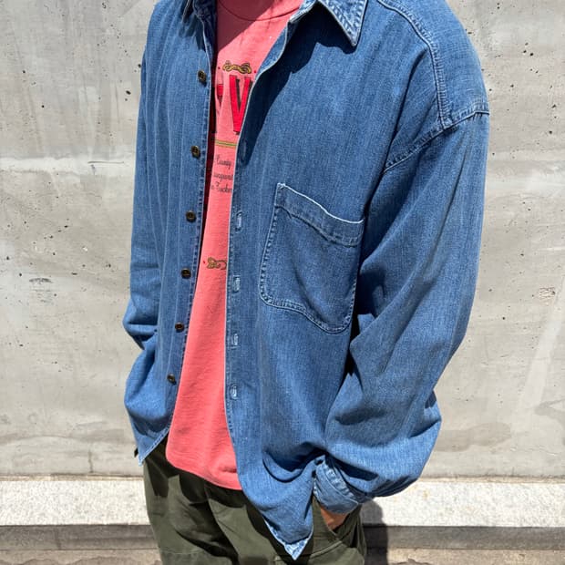 90s 올드갭 데님셔츠
