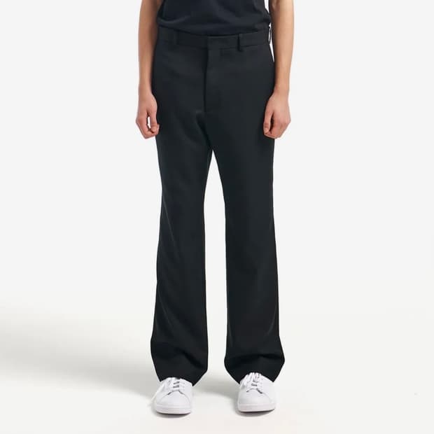 MNGU Wool 플레어 pants in Black