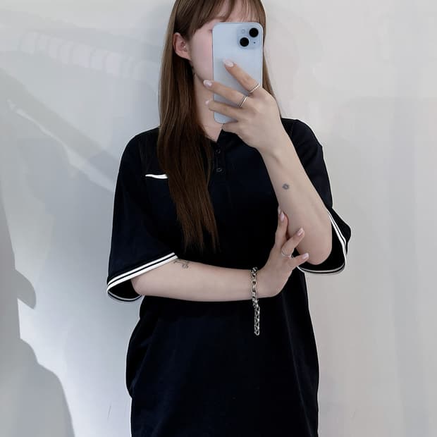 나이키 스우시 반팔 카라티