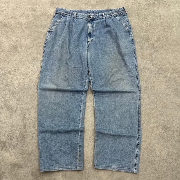 Lee 90s 워싱 와이드 데님 팬츠