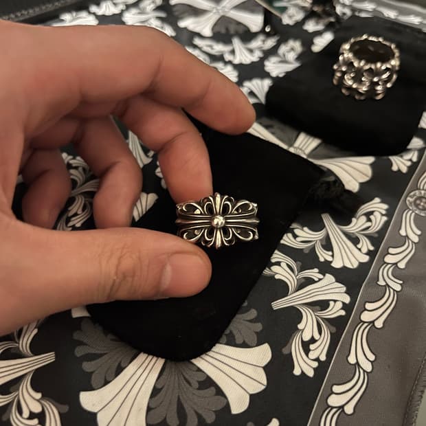 US8) 크롬하츠 더블 플로랄링