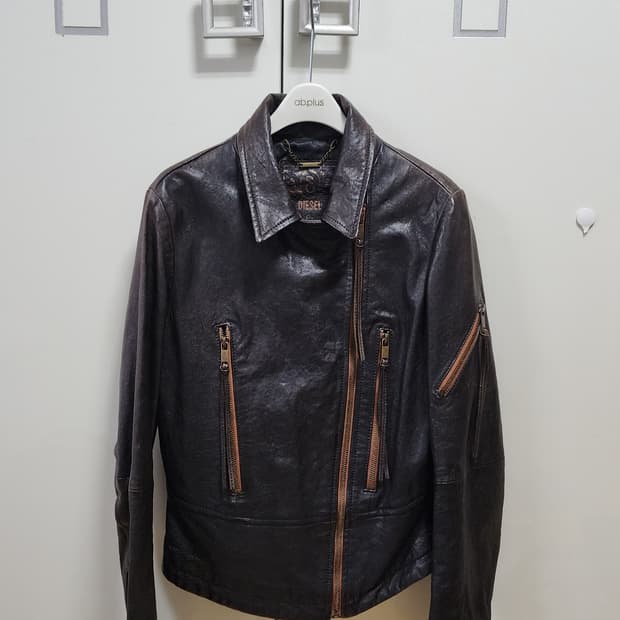 정품 매장판 디젤(DIESEL) 레더 가죽 라이더 자켓