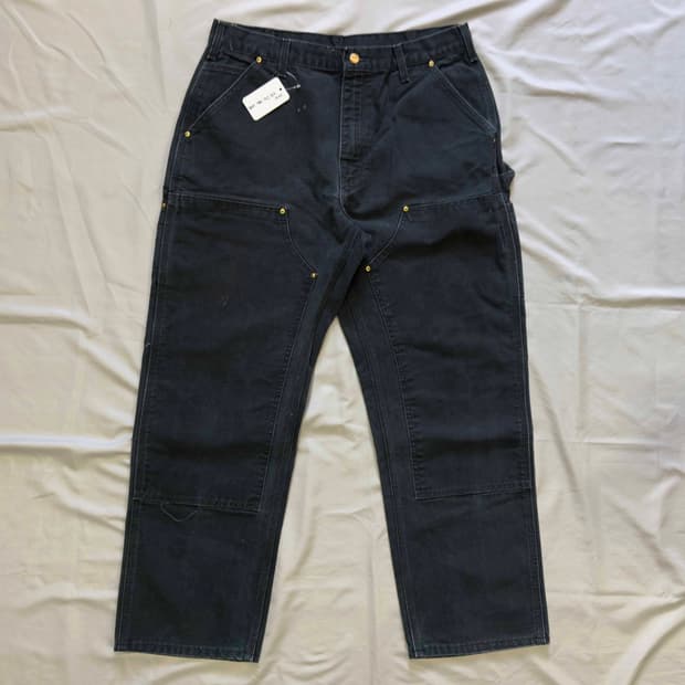 00s 칼하트 더블니 워크팬츠 B01 BLK 36X30