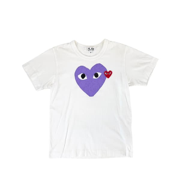 꼼데가르송 플레이 퍼플 woman m