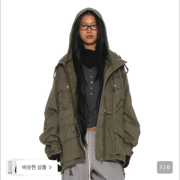 파르티멘토 우먼 2in1 M65 필드자켓 카키