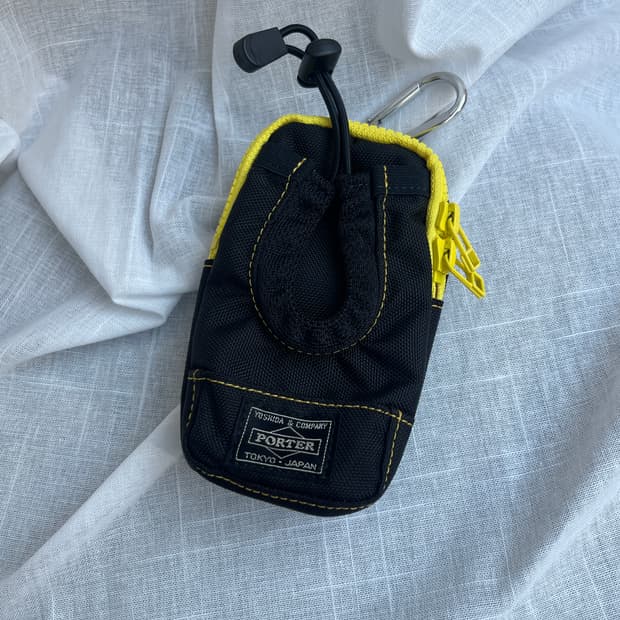 포터 옐로우 스티치 지갑