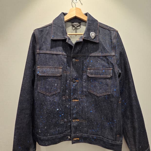 APC X 24S  페인팅 데님 자켓