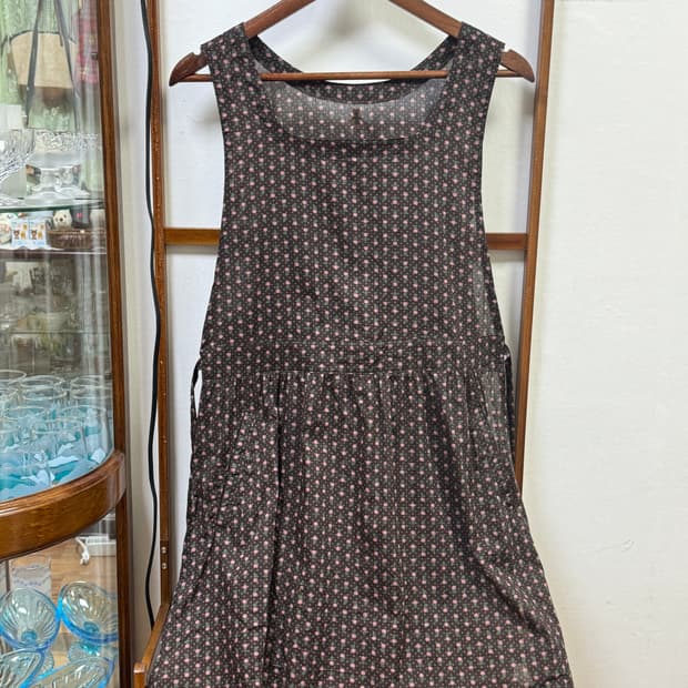 플라워 패턴 레이어드 원피스