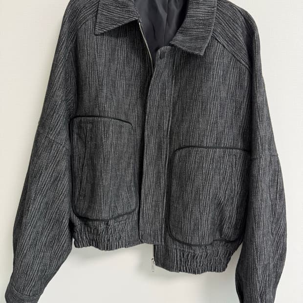 엘무드 트위드 블루종