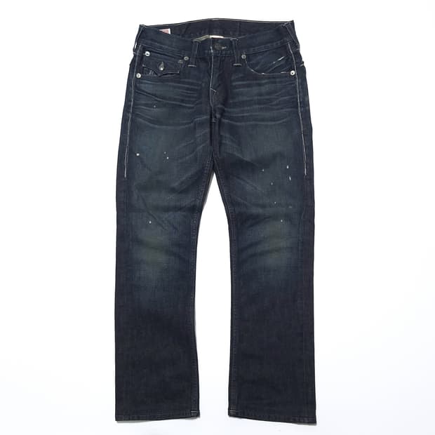 트루릴리전 USA 리키 스트레이트 워싱 데님 팬츠