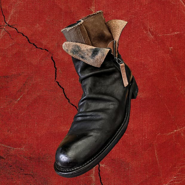 Red cover 00s 레드커버 드레이프 코튼 레이어드 부츠 42
