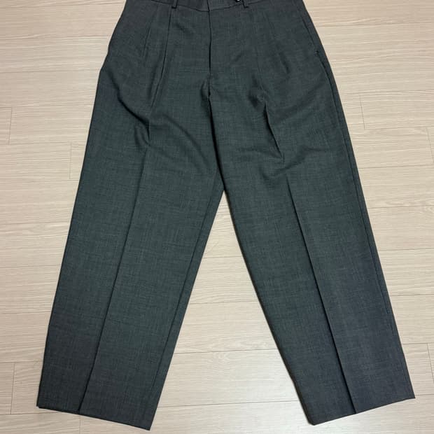 포터리 울 와이드 팬츠 그레이 3