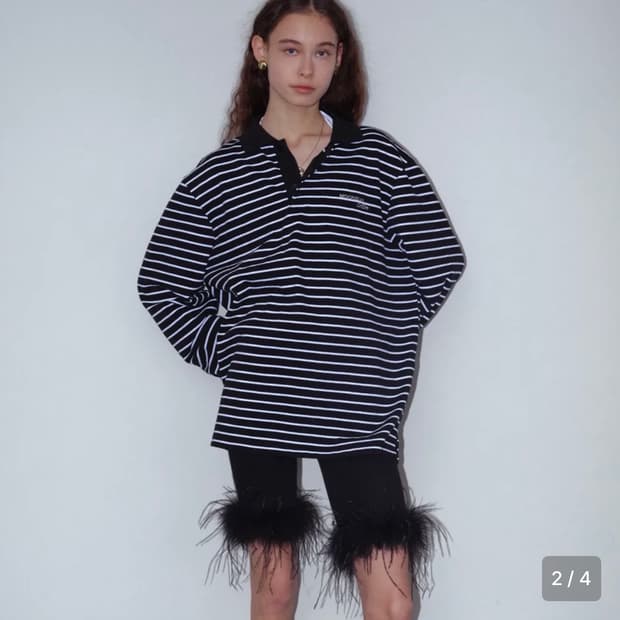 Moonsun 문선 오스트리치 바이커 팬츠 L