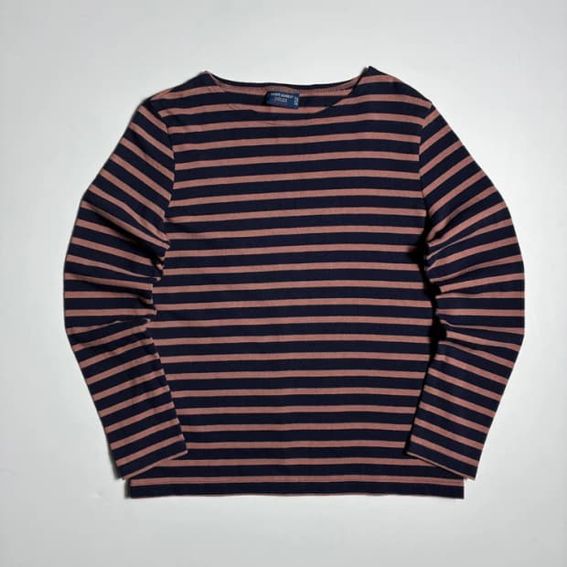 세인트제임스 스트라이프 로고 패치 롱 슬리브 R2299