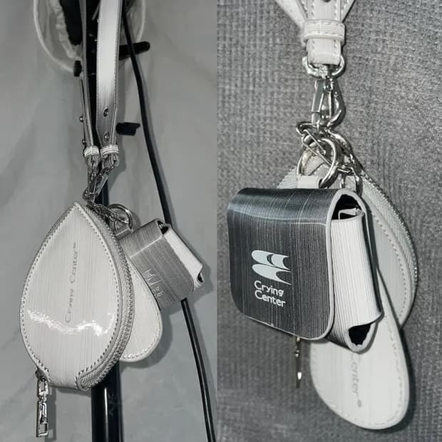 (ONE SIZE) 크라잉 센터 실버 멀티 바디 크로스 에어팟 케이스