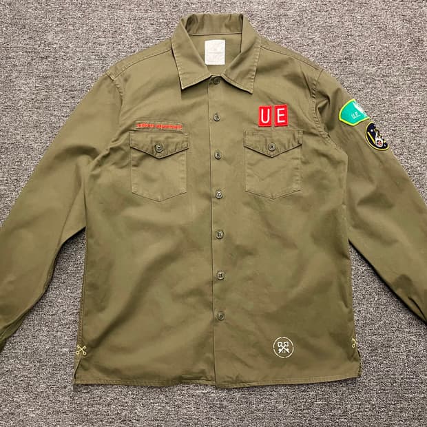 [100] 유니폼 엑스페리먼트 밀리터리 셔츠 