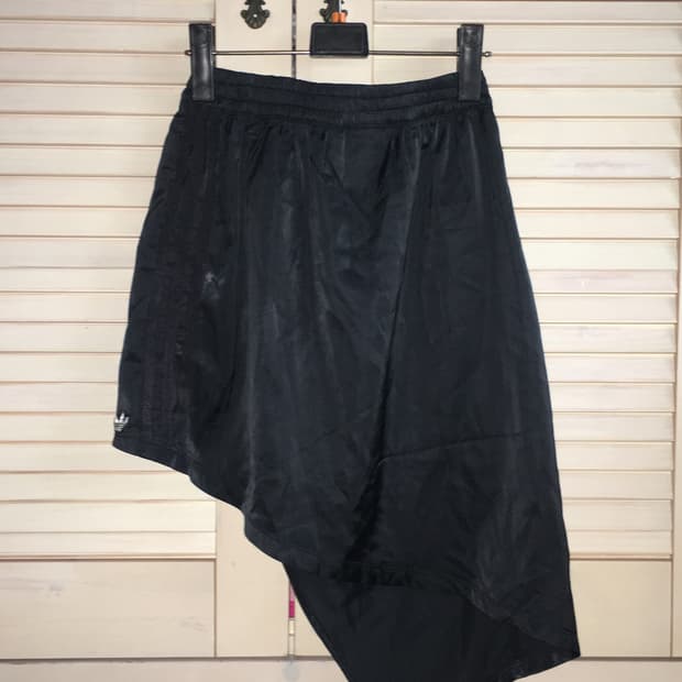 일본빈티지 아디다스 언발란스 나일론 미니스커트 치마 y2k 갸루 아식스