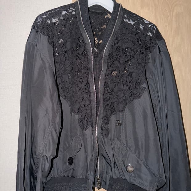 Dolce&Gabbana Lace-Panelled Bomber Jacke