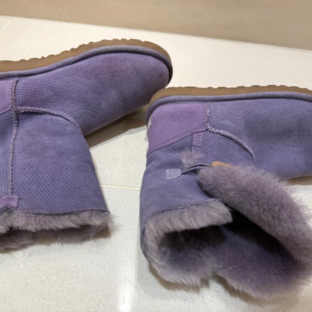 UGG 어그 부츠 240 퍼플 연보라 앵클부츠 롱부츠 털신 여성부츠 어그