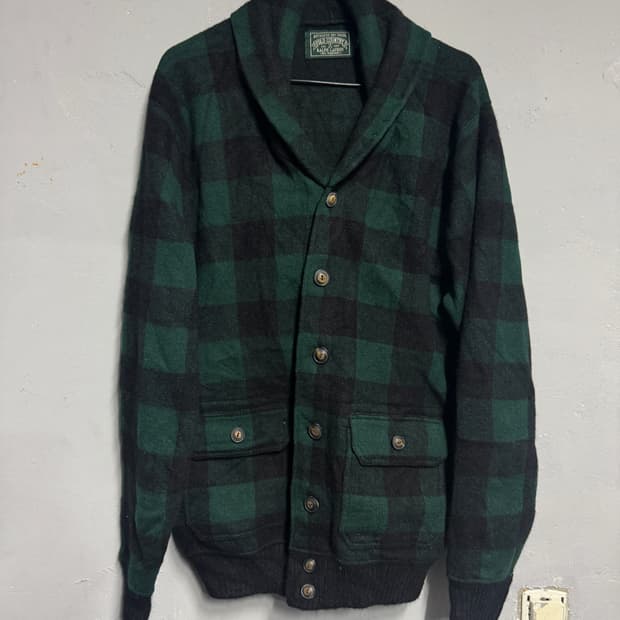 폴로 컨트리 램스울 가디건 M