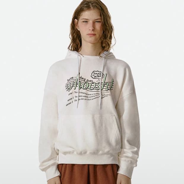 테켓 후드티 화이트 m