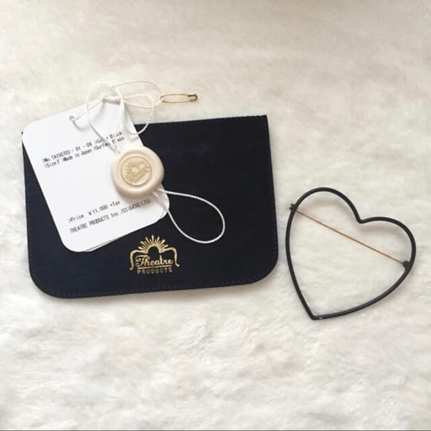 일본 THEATRE PRODUCTS 시어터 프로덕츠 하트 브로치