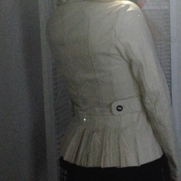 핀턱 코르셋 레더 자켓 shop502 파우닝