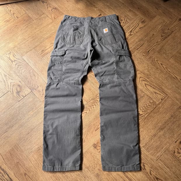 [32]칼하트 USA 차콜그레이 립스탑 워크 카고 팬츠