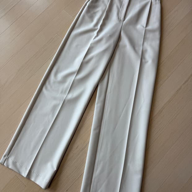 자라 ZARA 베이지 와이드 슬랙스 팬츠 XS사이즈