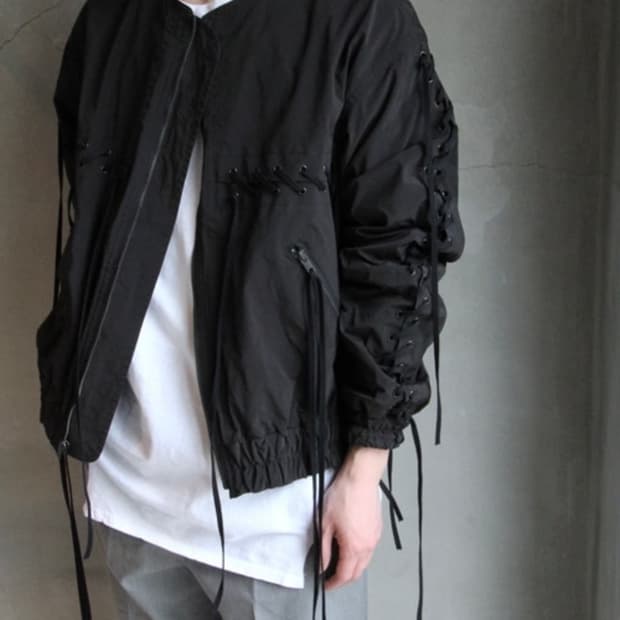 언유즈드 레이스업 자켓