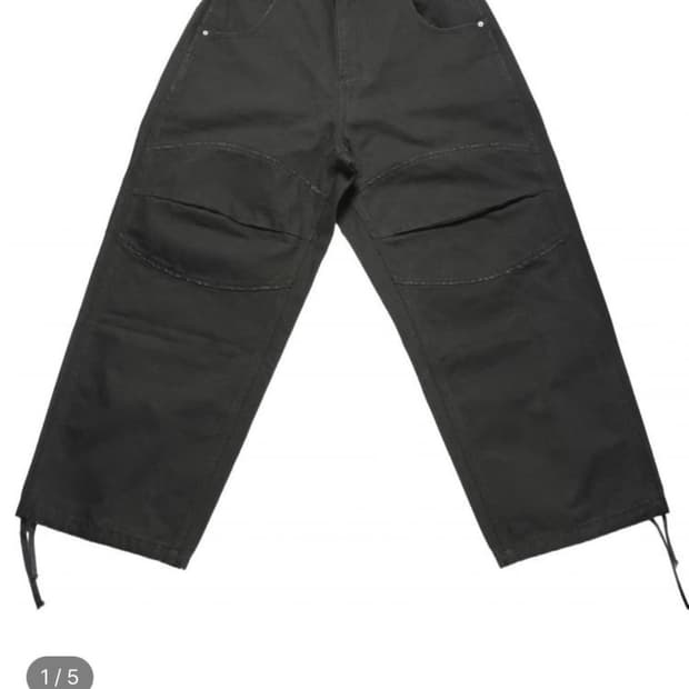 CANVAS 3D KNEE PANTS CHARCOAL M사이즈