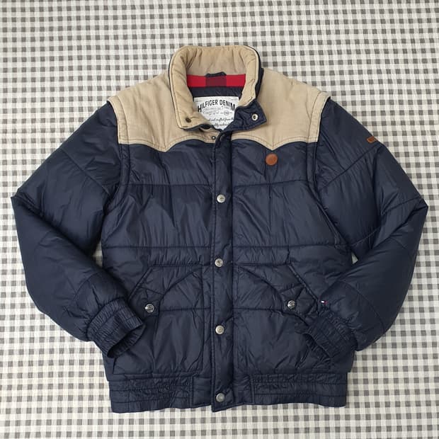 타미힐피거 숏 패딩 남자90~95