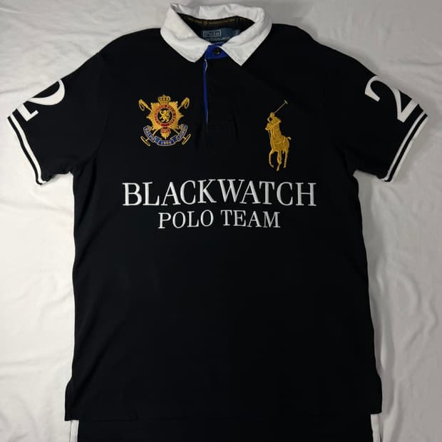 폴로 랄프로렌 빅포니 치프키프 블랙와치 카라티 