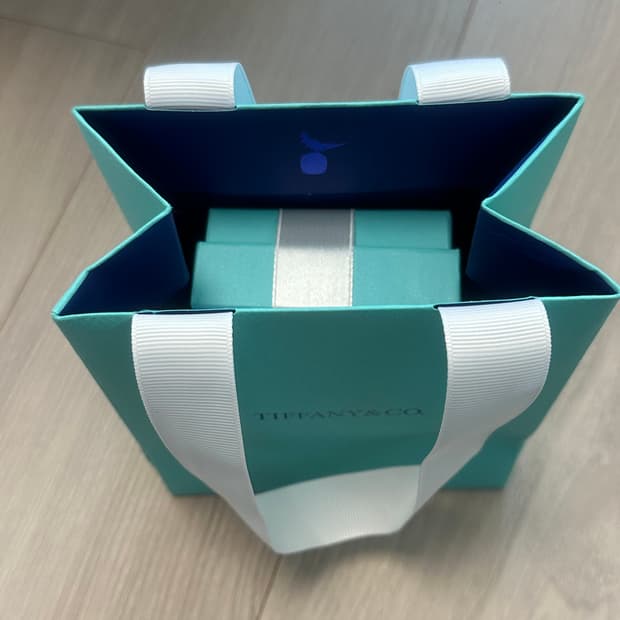 티파니 앤 코 리턴 투 티파니 블루 더블 하트 팬던트 실버 목걸이