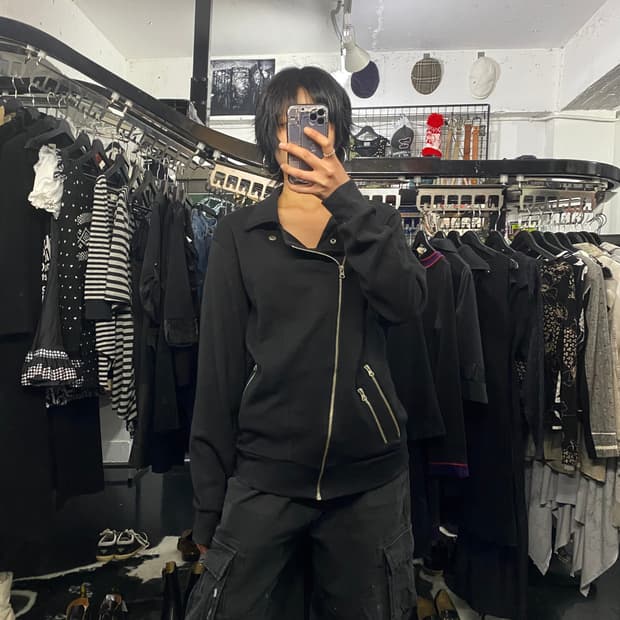 Soho 사선 지퍼 자켓