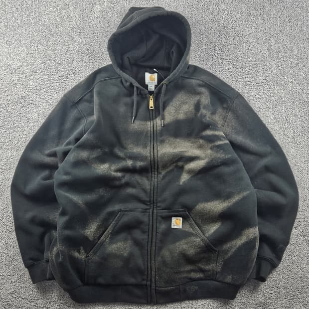칼하트 다잉 워시드 커스텀 써멀 후드집업 ( XL ) / 10583