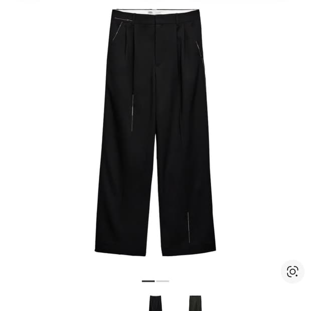 자라 x 아더에러 와이드 팬츠 블랙 s