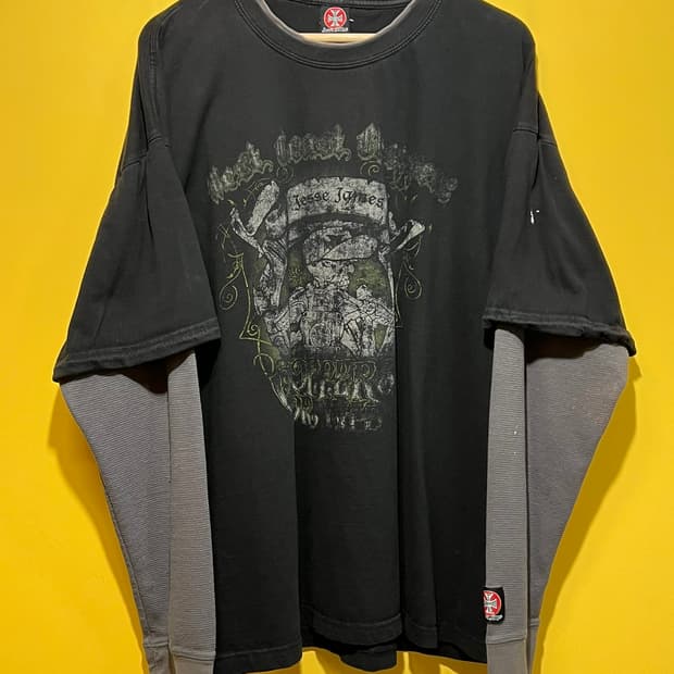 90's [2XL] 웨스트코스트초퍼스 더블 레이어 와플 롱슬리브 빈티지