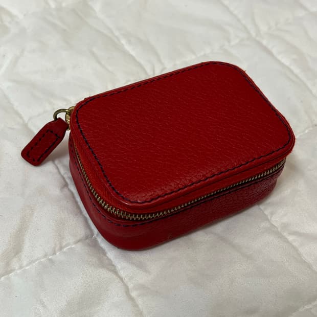 빈티지 코치 올드 코치 가죽 파우치 래드