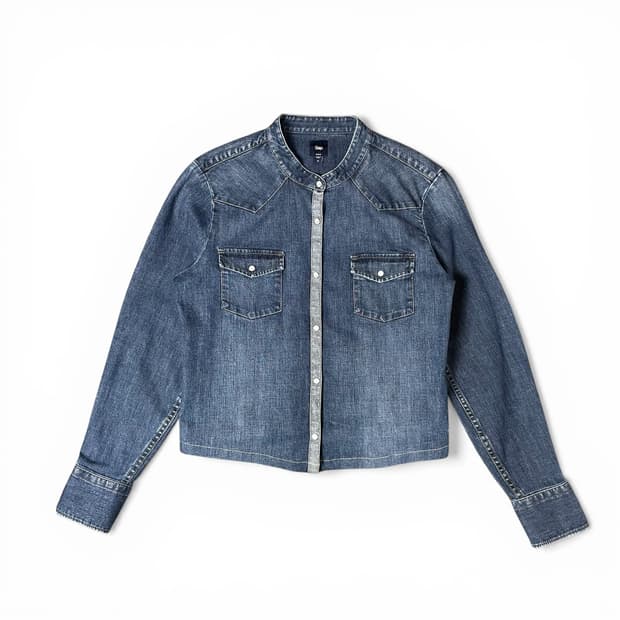 GAP 데님 투포켓 웨스턴 셔츠 M