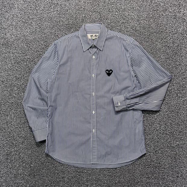 Name : 꼼데가르송 블랙와펜 스트라이프 셔츠 :) 