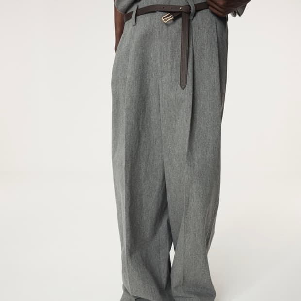 [m]렉토 퀸시 멜란지 그레이 팬츠