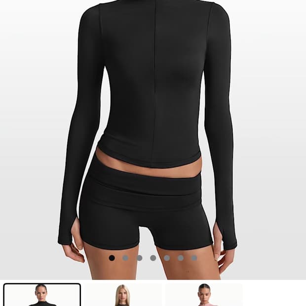 나이키 스킴스 매트 하프집 롱슬리브 XXS 새상품