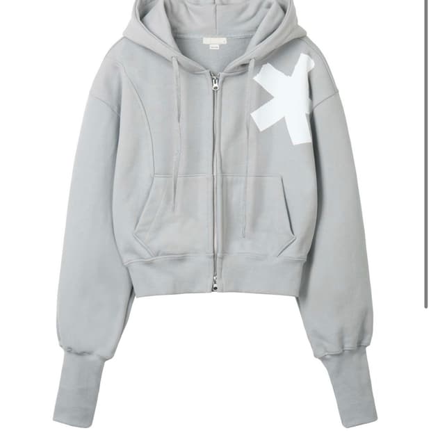 Bonnae hoodie zip-up gray