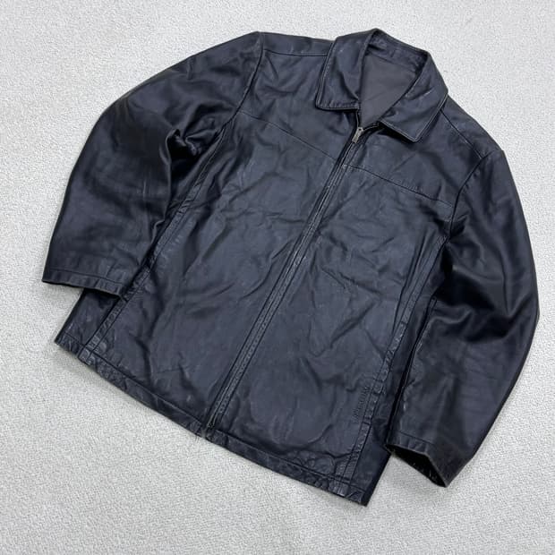 실측확인 런던포그 남성 양가죽 자켓 0429E